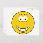 Geel gezicht briefkaart (Voorkant / Achterkant)