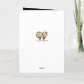 Geel gezicht glimlacht je verjaardag kaart (Achterkant)