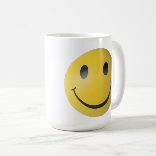 Geel gezicht koffiemok (Voorkant rechts)