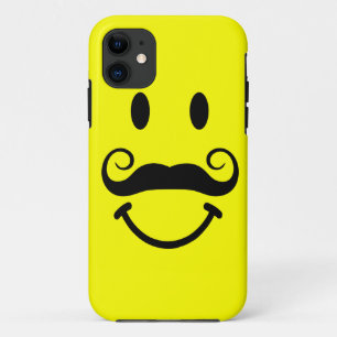 Geel gezicht met Mustache iPhone 5 Hoesje