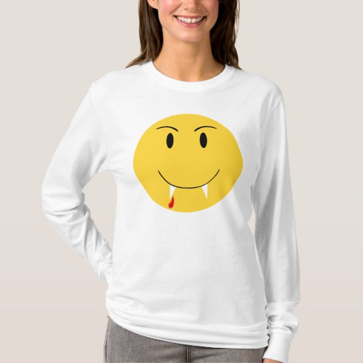 Geel gezicht met Shirt van Vampiervijvers (Voorkant)