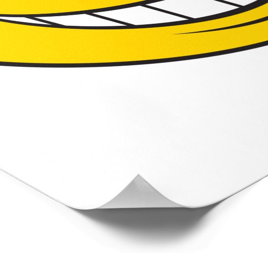 Geel gezicht poster (Hoek)