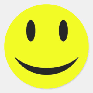 Geel gezicht Sticker