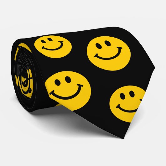 Geel gezicht stropdas (Opgerold)