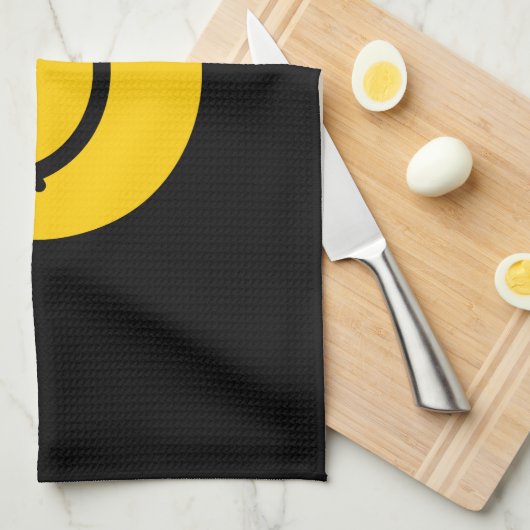 Geel gezicht theedoek (Quarter Fold)