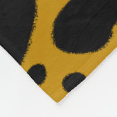 Geel gif Dart Kikker Fleece Deken (Hoek)