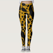 Geel gif Dart Kikker Leggings (Voorkant)
