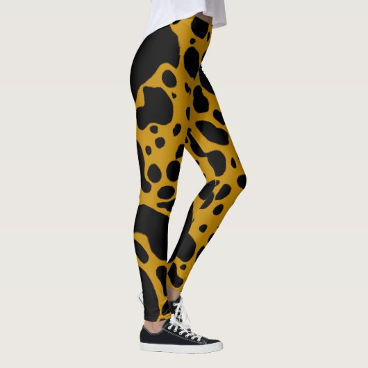 Geel gif Dart Kikker Leggings (Rechts)