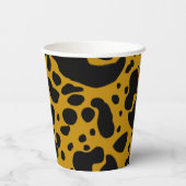 Geel gif Dart Kikker Papieren Bekers (Achterkant)