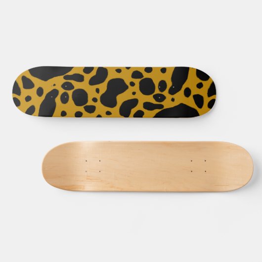 Geel gif Dart Kikker Persoonlijk Skateboard (Horizontaal)