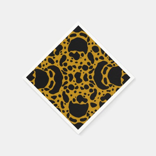 Geel gif Dart Kikker Servet (Hoek)