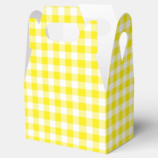 Geel Gingham Bedankdoosjes (Geopend)