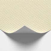 Geel Gingham Cadeaupapier (Hoek)