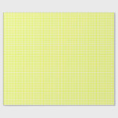 Geel Gingham geruit inpakpapier (Vlak)