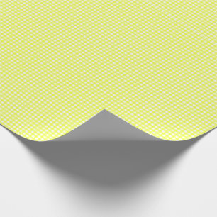 Geel Gingham geruit inpakpapier
