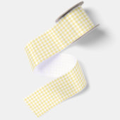 Geel Gingham Satijnen Lint (Achterkant)