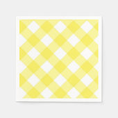 Geel Gingham Servetten (Voorkant)
