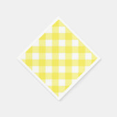 Geel Gingham Servetten (Hoek)