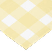 Geel Gingham Tafelkleed (Gekanteld)