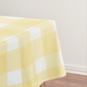 Geel Gingham Tafelkleed