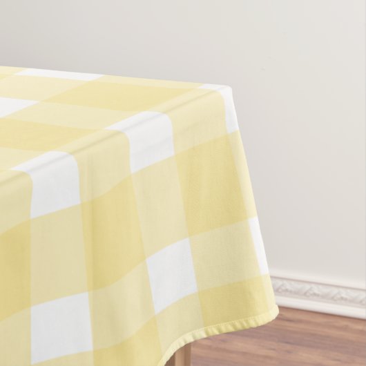 Geel Gingham Tafelkleed (Voorbeeld)