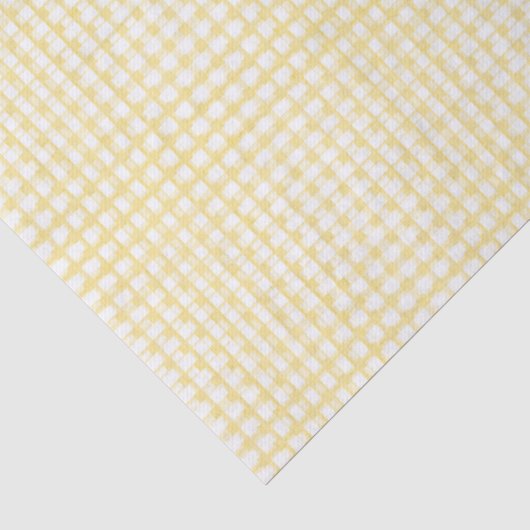 Geel Gingham Tissuepapier (Detail)
