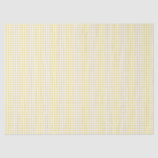 Geel Gingham Tissuepapier