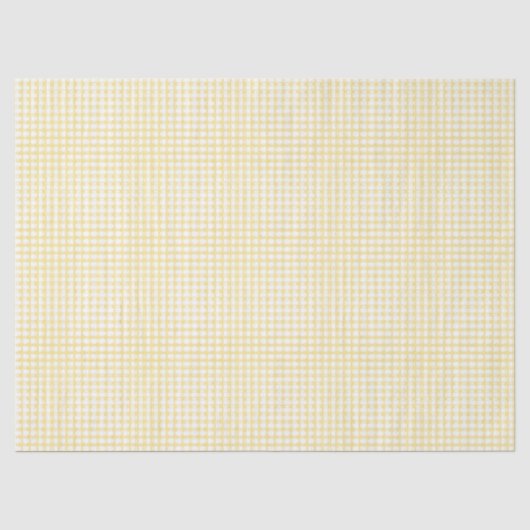 Geel Gingham Tissuepapier (Voorkant)