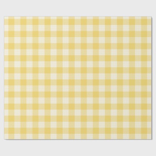 Geel gingham voor Oh Baby Suite-omslagpapier Cadeaupapier (Vlak)