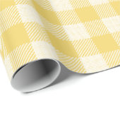 Geel gingham voor Oh Baby Suite-omslagpapier Cadeaupapier (Rol Hoek)