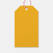 Geel Gingham Ze Heeft Haar Honing Bruiloftsborrel  Cadeaulabel (Achterkant)