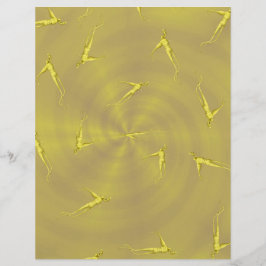 Geel Ginseng Man Bulk Scrapbook Papier Pagina's Flyer