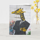 Geel girafwenskaart kaart (Gele Bloem)