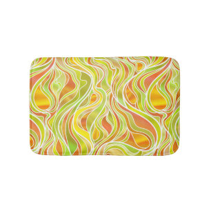 Geel Glas in lood Abstract Badmat