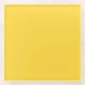 Geel Glazen Onderzetter (Voorkant)