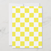 Geel Glimlachend Happy Face Kids Verjaardagsfeest Kaart (Achterkant)