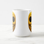 Geel glimlachend masker koffiemok (Center)