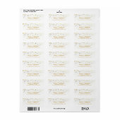 Geel Glitter Sparkle Confetti Stippen Moderne Etiket (Full Sheet)