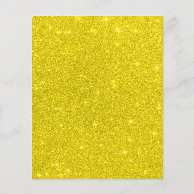 Geel glitterscrapboek achtergrondpapier (Voorkant)