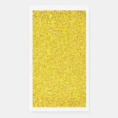 Geel glitterspare Glitter Bruiloften Verjaardag 20 Servet (Voorkant)