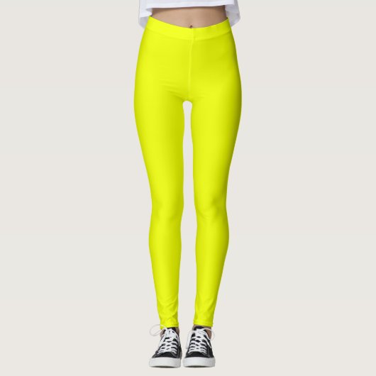 Geel gloeien leggings (Voorkant)