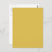 Geel Gold Background Colour Sjabloon Briefkaart (Voorkant / Achterkant)