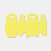 Geel, Golden Fizz Favor Box Bedankdoosjes (Uitgevouwen)