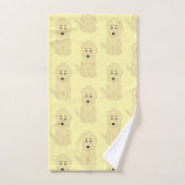 Geel Goldendoodle Dog Design Bad Handdoek (Handdoek)
