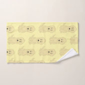 Geel Goldendoodle Dog Design Bad Handdoek (Handdoek)