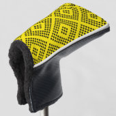 Geel Golf Club Head Hoesje Golfheadcover (3/4 voorkant)