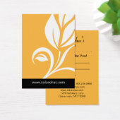 Geel Goud Blad Salon Spa Cadeau Kaart Certificaat (Bureau)