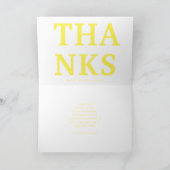 Geel Goud Bloemen MOM Formele Elegante Moederdag Kaart (Binnen)