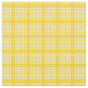 Geel Goud Bright Gingham Plaid Tartan Stof