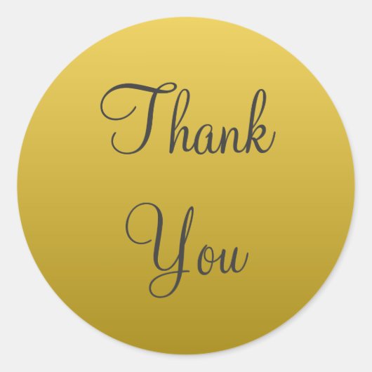 Geel Goud Dank u Stickers (Voorkant)
